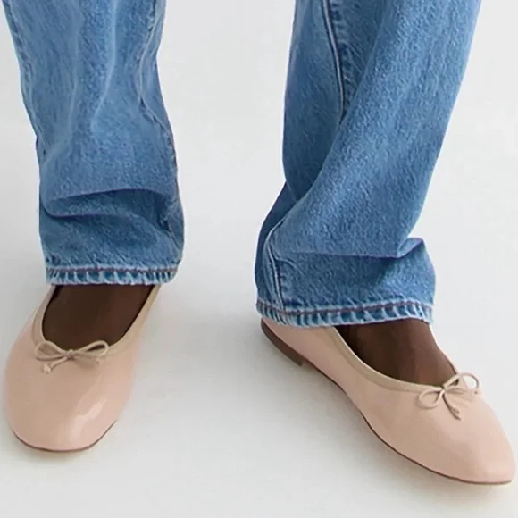 J. Crew | Shoes | Jcrew Zoe Patent Leather Bow Ballet Flats | Poshmark